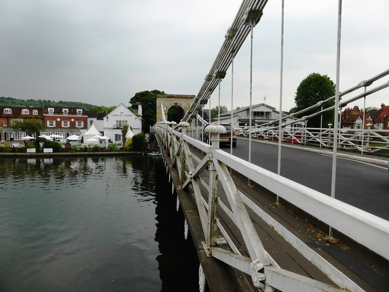 Marlow Bridge over the Thames in Buckinghamshire, photographed in June 2016